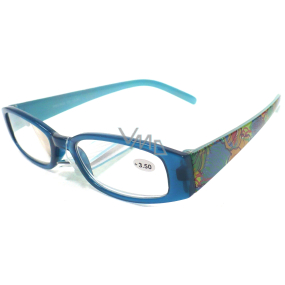 Berkeley Čtecí dioptrické brýle +1,5 modré s kytkama 1 kus ER4130