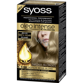 Syoss Oleo Intense Color barva na vlasy bez amoniaku 7-58 Popelavě plavý