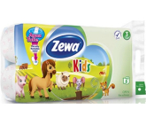 Zewa Kids Aqua Tube toaletní papír 3 vrstvý 150 útržků 8 kusů, rolička, kterou můžete spláchnout