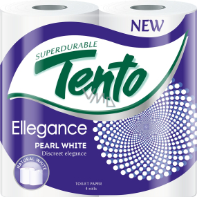 Tento Ellegance Pearl White parfémovaný toaletní papír bílý bez vůně 3 vrstvý 4 kusy
