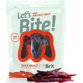 Brit Lets Bite Kachní filety doplňkové krmivo pro psy 275 g