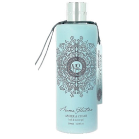 Vivian Gray Aroma Selection Amber & Cedar 2v1 luxusní sprchový gel a pěna do koupele 500 ml