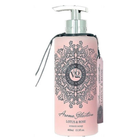 Vivian Gray Aroma Selection Lotus & Rose ĺuxusní tekuté mýdlo s dávkovačem 400 ml