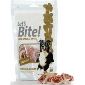 Brit Lets Bite Treska a kuře rolka doplňkové krmivo pro psy 80 g