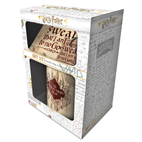 Epee Merch Harry Potter keramický hrnek 315 ml + podtácek + klíčenka, dárková sada