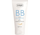 Ziaja BB SPF 15 krém mastná a smíšená pleť 01 Light 50 ml