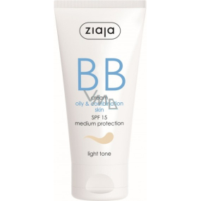 Ziaja BB SPF 15 krém mastná a smíšená pleť 01 Light 50 ml