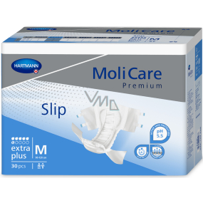 MoliCare Premium Extra Plus M 90-120 cm 6 kapek zalepovací plenkové kalhotky pro těžký stupeň inkontinence 30 kusů