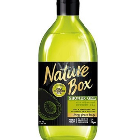 Nature Box Avokádo Regenerační sprchový gel se 100% za studena lisovaným olejem, vhodné pro vegany 385 ml