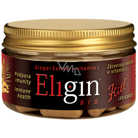 Kitl Eligin Bio extra silný zázvor na podporu imunity s vitamínem C 40 kapslí