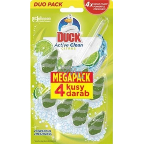 Duck Active Clean Citrus WC závěsný čistič s vůní 4 x 38,6 g