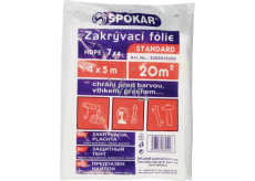 Spokar Standard Zakrývací folie HDPE, 7 µ, 20 m?, 4 × 5 m