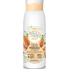 Bielenda Beauty Milky Mandlové mléko s probiotiky regenerační sprchové mléko 400 ml