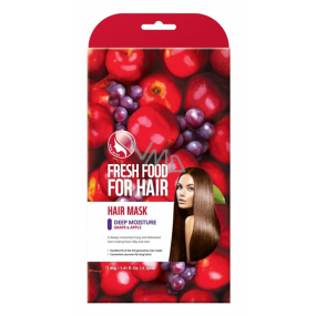 Farmskin Fresh Food For Hair Hrozen a jablko hydratační vlasová textilní maska na vlasy 3 kusy