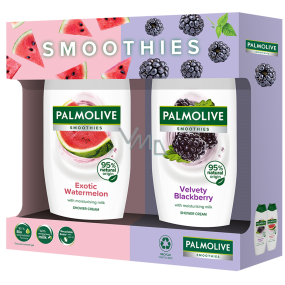 Palmolive Smoothies Exotic Watermelon sprchový krém 500 ml + Velvety Blackberry sprchový krém 500 ml, kosmetická sada pro ženy