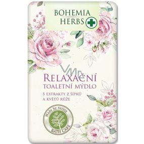 Bohemia Gifts Šípek a růže relaxační toaletní mýdlo s glycerinem 100 g