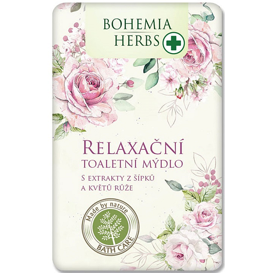 Bohemia Gifts Šípek a růže relaxační toaletní mýdlo s glycerinem 100 g