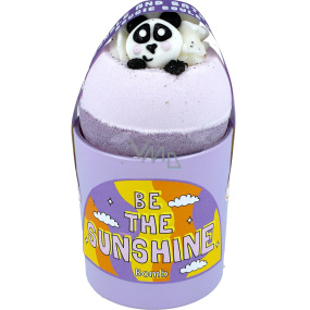 Bomb Cosmetics Be the Sunshine přírodní vonná svíčka + Bear With Me šumivý balistik do koupele 160 g, dárková sada