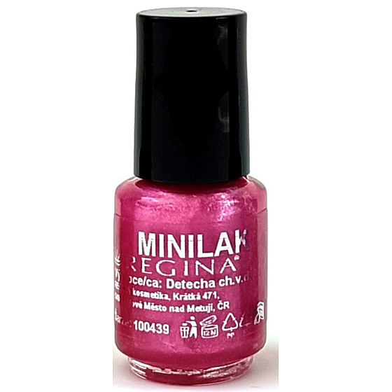 Regina Minilak lak na nehty č. 114 Třpytivý tmavě růžový 5 ml