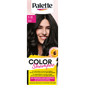 Schwarzkopf Palette Color Shampoo barvicí šampon na vlasy 1-0 Černý, 1 ks Schwarzkopf Palette Color Shampoo barvicí šampon na vlasy 1-0 Černý, 1 ks