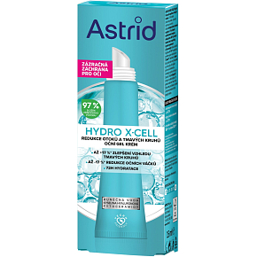 Astrid oční gel Hydro X-Cell proti otokům a kruhům, 15 ml Astrid oční gel Hydro X-Cell proti otokům a kruhům, 15 ml