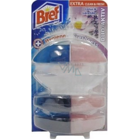 Bref Duo Aktiv Extra Clean & Fresh Lotus a Levandule WC gel komplet 60 ml + 2x náhradní náplň