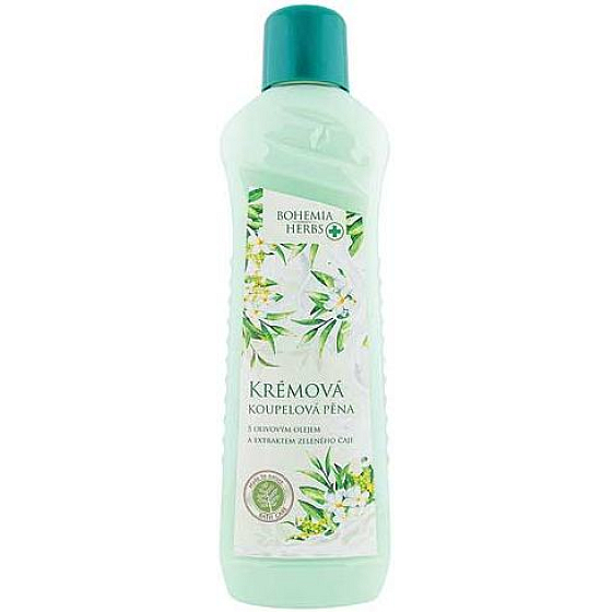 Bohemia Gifts Mléko a Zelený čaj krémová pěna do koupele 1 l