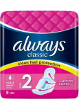 Always Classic Standard Maxi intimní vložky 9 kusů