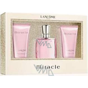 Lancome Miracle parfémovaná voda pro ženy 30 ml + tělové mléko 50 ml + sprchový gel 50 ml, dárková sada
