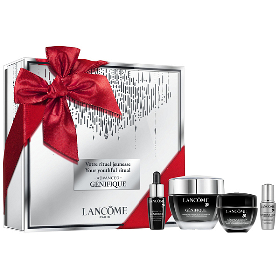 Lancome Advanced Génifique denní krém 50 ml + noční krém 15 ml + sérum 7 ml + oční koncentrát 5 ml, kosmetická sada