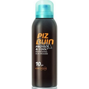 Piz Buin Protect & Cool Refreshing Sun Mousse SPF10 pěna na opalování 150 ml