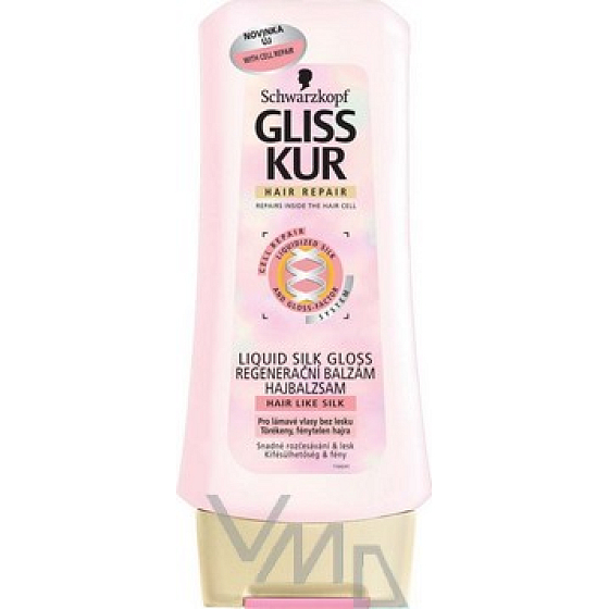 Gliss Kur Liquid Silk Gloss regenerační balzám na vlasy 200 ml
