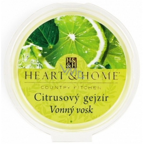 Heart & Home Citrusový gejzír Sojový přírodní vonný vosk 27 g