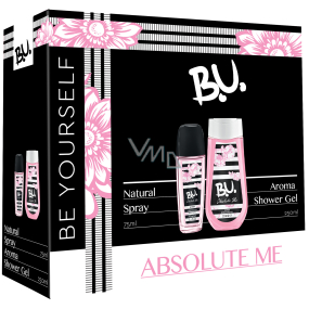 B.U. Absolute Me parfémovaný deodorant sklo pro ženy 75 ml + sprchový gel 250 ml, kosmetická sada