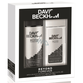 David Beckham Beyond Forever parfémovaný deodorant sklo pro muže 75 ml + deodorant sprej 150 ml, kosmetická sada