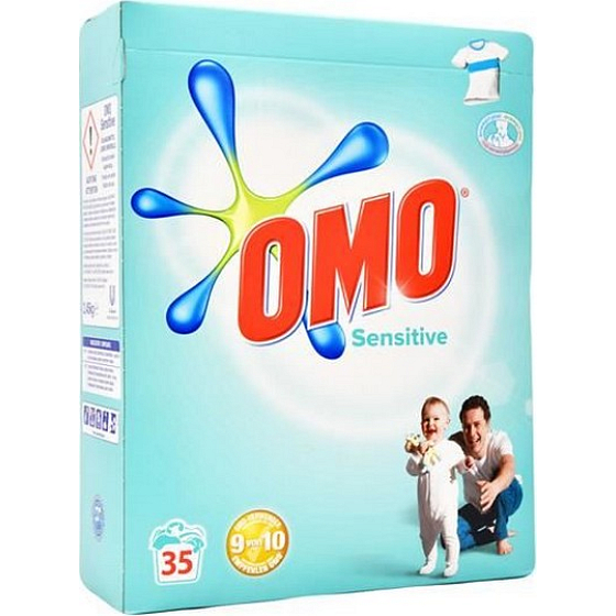 Omo Sensitive prášek na praní pro citlivou pokožku 35 dávek 2,45 kg