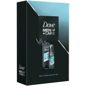Dove Men + Care Clean Comfort sprchový gel pro muže 250 ml + deodorant sprej pro muže 150 ml, kosmetická sada