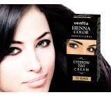 Venita Henna Profesional krémová barva na obočí Black 15 ml