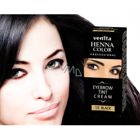 Venita Henna Profesional krémová barva na obočí Black 15 ml