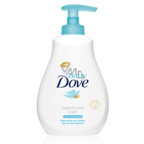 Dove Baby Rich Moisture mycí gel na tělo a vlasy pro děti 200 ml