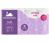 Harmony Soft Flora parfémovaný toaletní papír 3 vrstvý 8 kusů