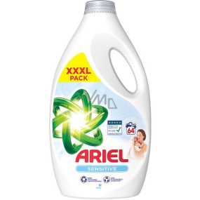 Ariel Sensitive Skin tekutý prací gel na jemné a dětské prádlo 64 dávek 3,2 l
