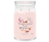 Yankee Candle Pink Sands - Růžové písky vonná svíčka Signature Tumbler velká sklo 2 knoty 567 g