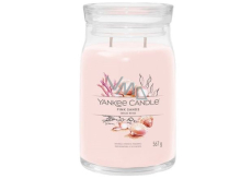 Yankee Candle Pink Sands - Růžové písky vonná svíčka Signature Tumbler velká sklo 2 knoty 567 g