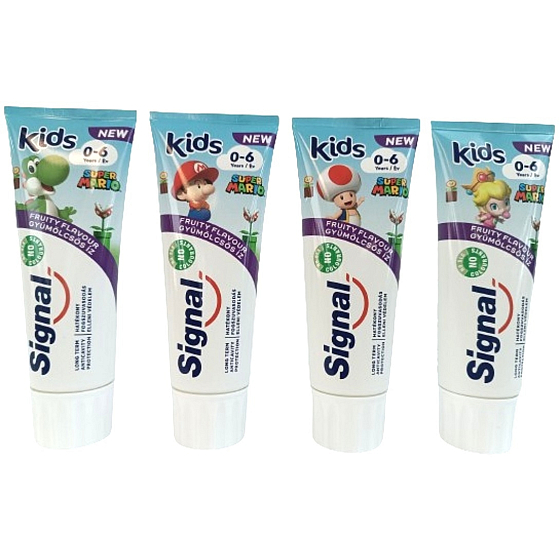 Signal Kids Fruity 0 - 6 let zubní pasta pro děti 75 ml