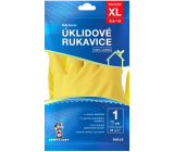 Balhome Rukavice latexové úklidové žluté velikost XL 1 pár