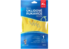 Balhome Rukavice latexové úklidové žluté velikost XL 1 pár