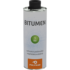 Polykar Bitumen nástřik podvozku aut, kartuše, černý, 1 l Polykar Bitumen nástřik podvozku aut, kartuše, černý, 1 l