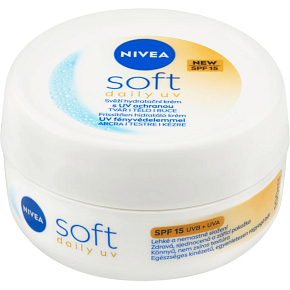 Nivea Soft Svěží hydratační krém s UV ochranou SPF15 100ml Nivea Soft Svěží hydratační krém s UV ochranou SPF15 100ml