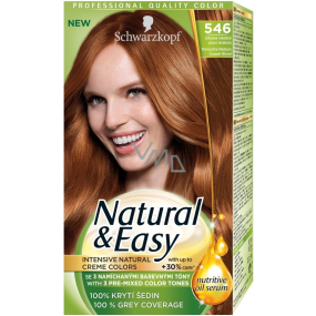 Schwarzkopf Natural & Easy barva na vlasy 546 Středně měděně plavá terakota